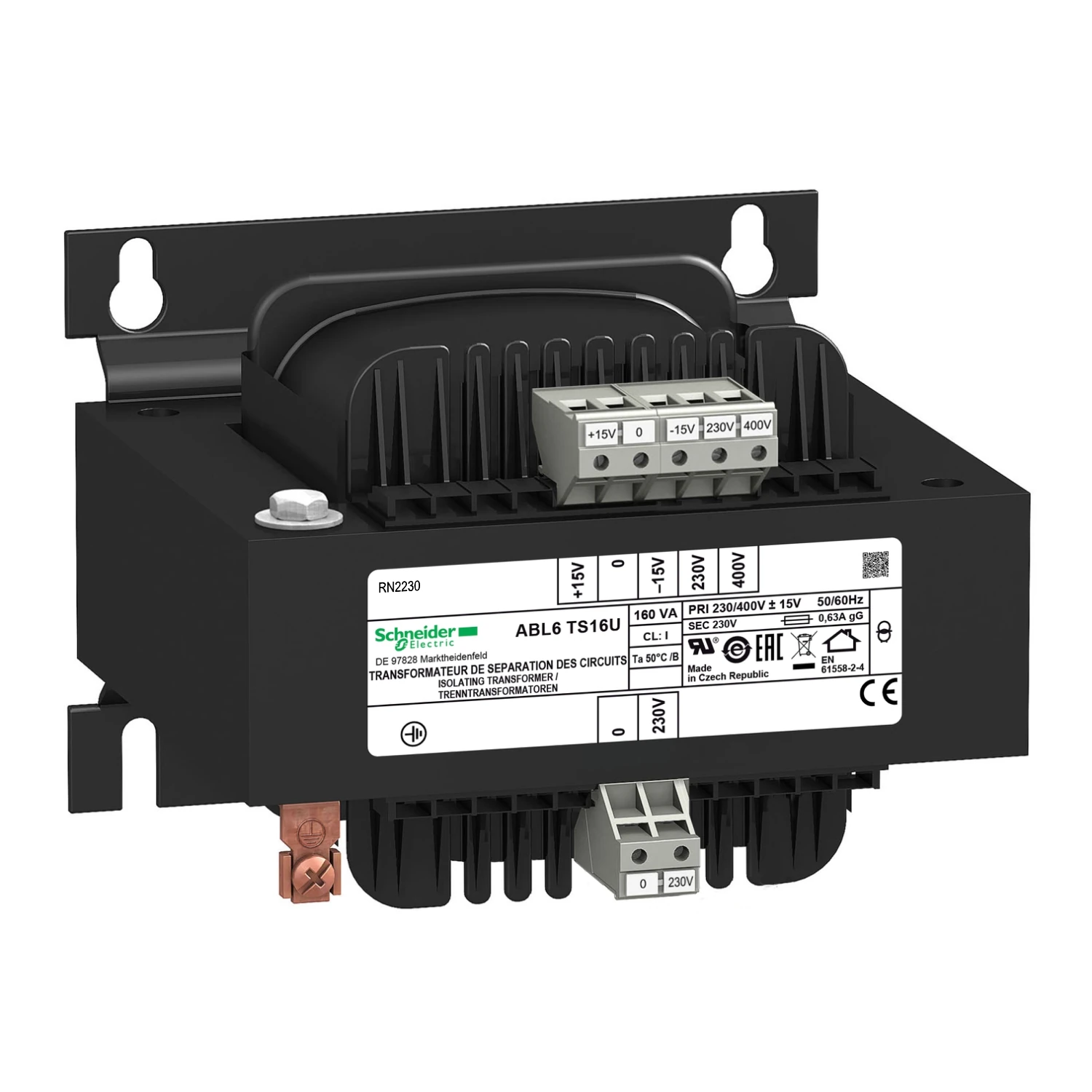 ABL6TS16U-voltage transformer - 230..400 V - 1 x 230 V - 160 VA