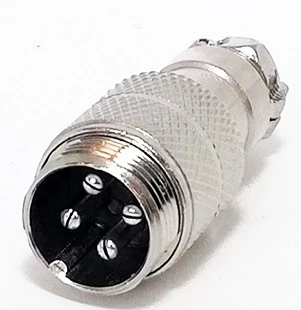 16MF-4A-16MF-4A 4 Pinli Seyyar Erkek Metal Konnektör.
