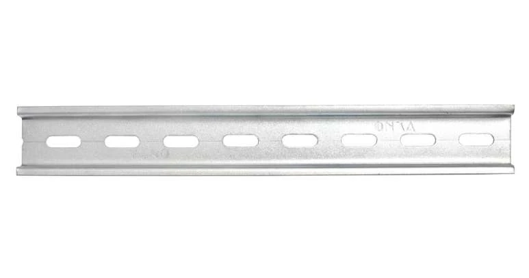 1100018-35X7,5 DELİKLİ SAC DIN MONTAJ RAYLARI(Cr + 3 Kaplama),2MT