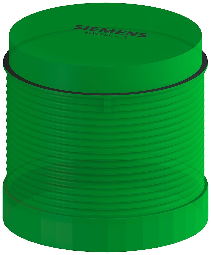 8WD4420-5AC-Continuous light element, with integrated LED, green, 24 V AC/DC, Diameter 70 mm