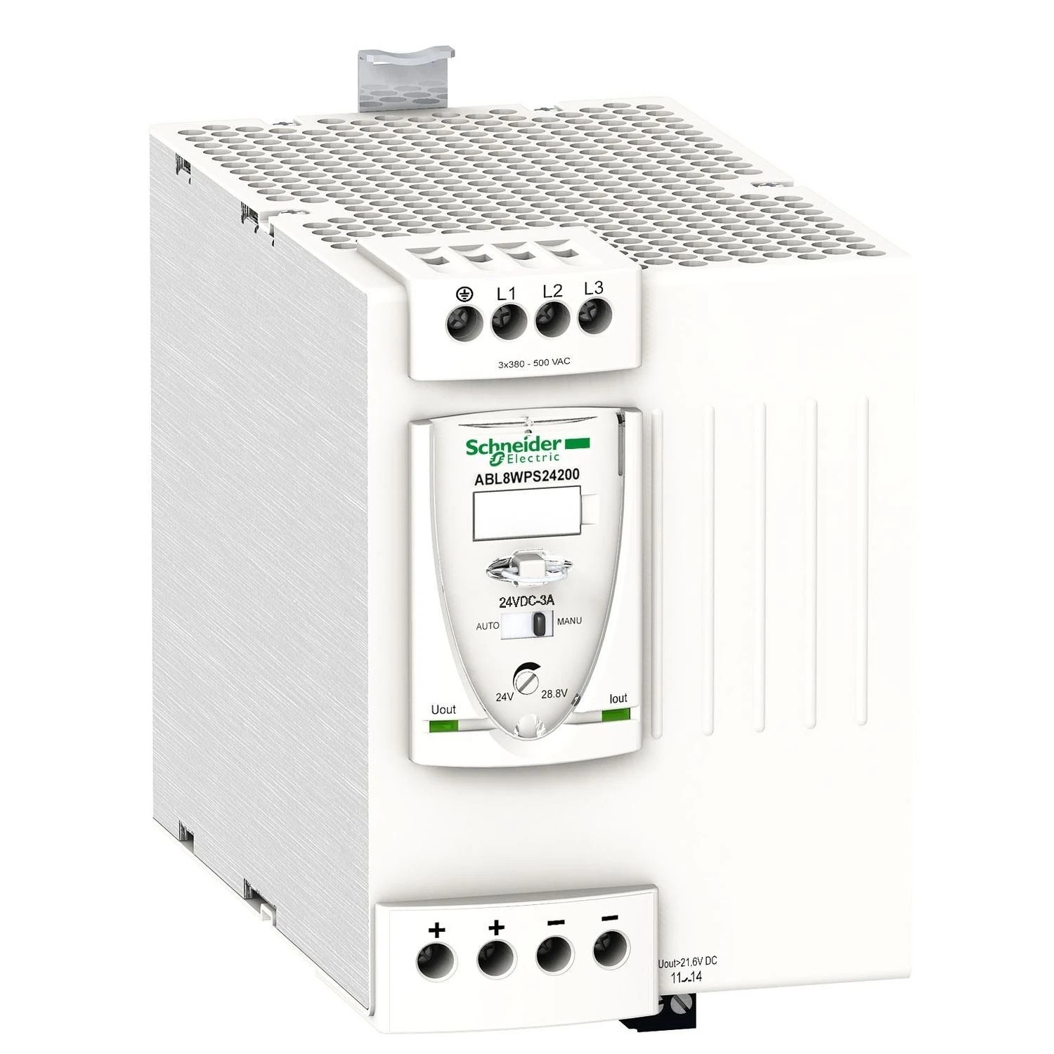 ABL8WPS24200-regulated SMPS - 3-phase - 380..500 V AC - 24 V - 20 A