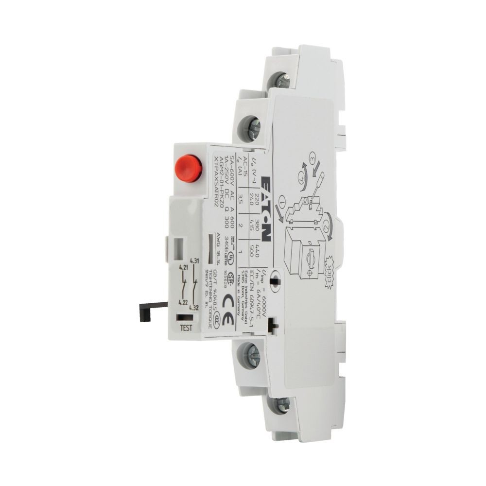 072899-PKZ Trip indicator, 2 x 1 NC, Screw terminals