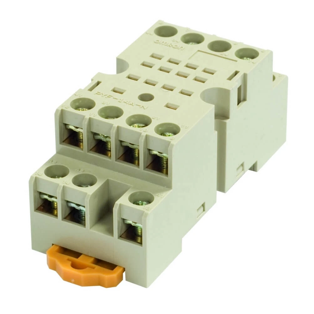PYF14A-N-Socket, DIN rail/surface mounting, 14-pin, screw terminals (IEC/VDE)