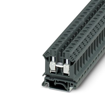 3246340-TB 10 I - Feed-through terminal block, nom. voltage: 800 V, nominal current: 57 A, number of connections: 2, number of positions: 1, connection method: Screw connection, Rated cross section: 10 mm2, cross section: 1.5 mm2 - 16 mm2, mounting type: