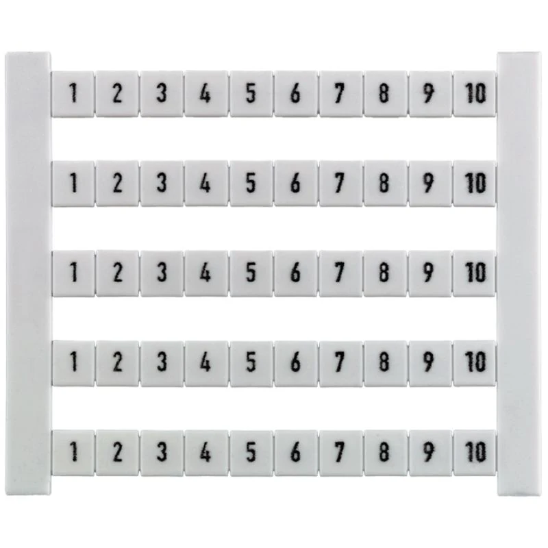 0522660016-Dekafix, Terminal marker, 5 x 5 mm, Pitch in mm (P): 5.00 Weidmueller, white