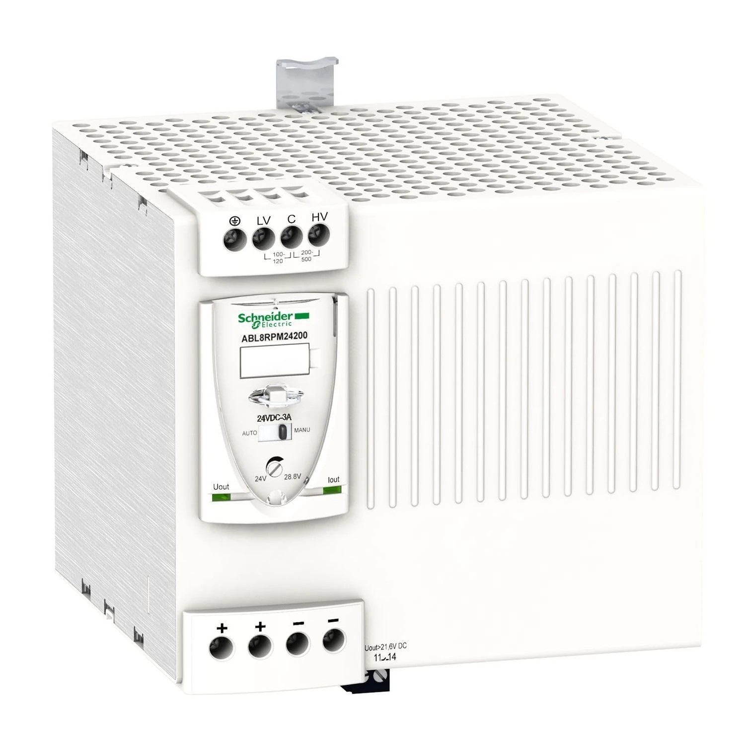 ABL8RPM24200-regulated SMPS - 1 or 2-phase - 100..240 V - 24 V - 20 A