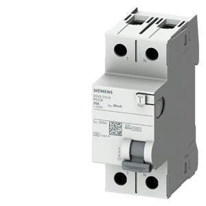 5SV5312-6-Residual current operated circuit breaker, 2-pole, Type A, In: 25A, 30mA, Un AC: 230V Residential