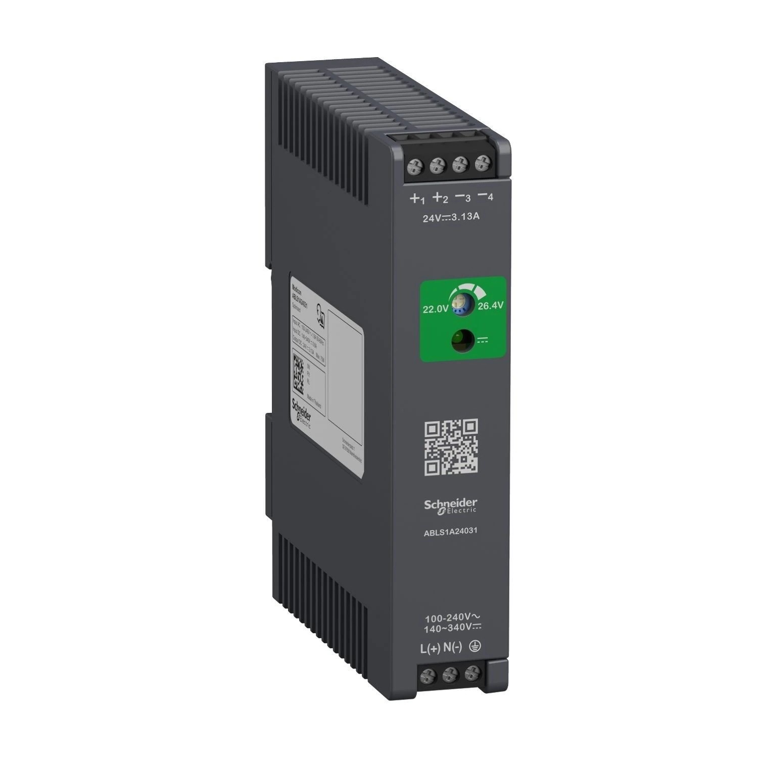 ABLS1A24031-Regulated Power Supply, 100 to 240V AC, 24V, 3.1A, single phase, Optimized