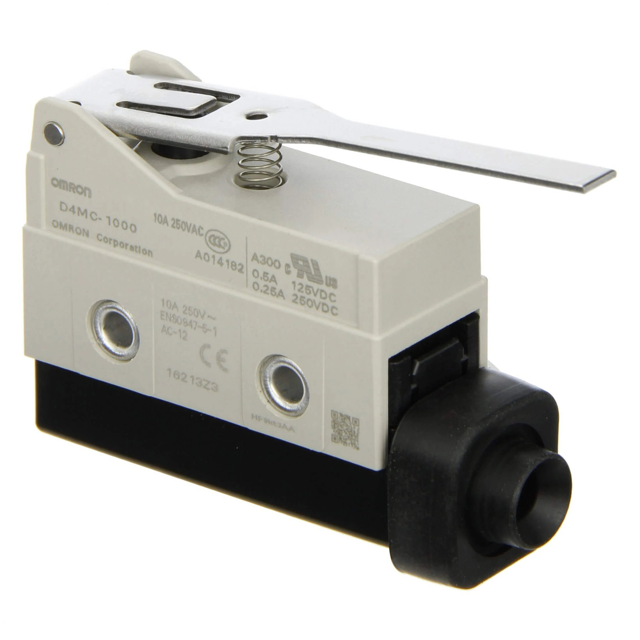 D4MC-1000-Enclosed switch, hinge lever, SPDT, 10 A