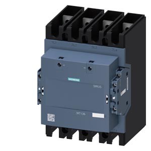 3RT1364-6AP36-Contactor, AC-1, 350 A/400 V/40 °C, S10, 4-pole, 100-250 V AC/DC, 2 NO+2 NC, Connection rail/ screw terminal