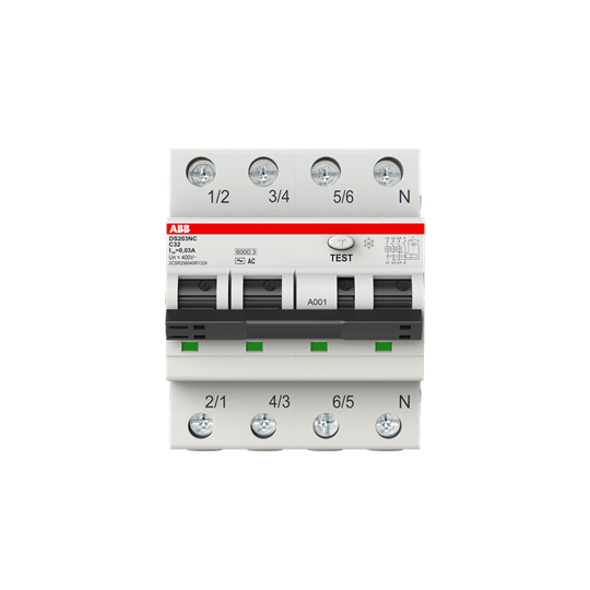 2CSR256040R1324 - DS203NC C32 AC30 Residual Current Circuit Breaker with Overcurrent Protection