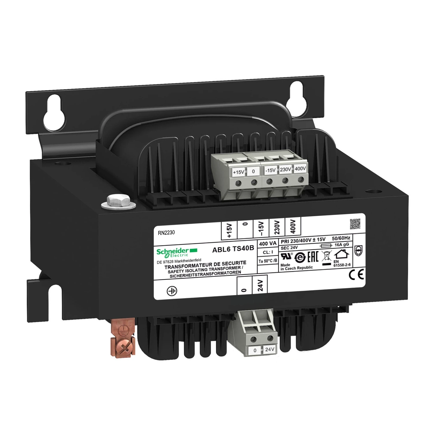 ABL6TS40B-voltage transformer - 230..400 V - 1 x 24 V - 400 VA