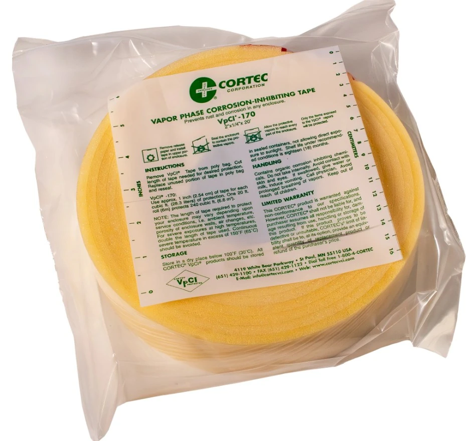 VPCI-170-Foam tape protects metal in enclosed spaces from corrosion