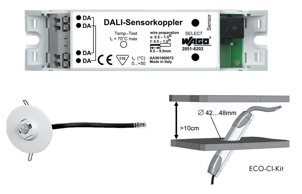 2851-8201  -  WAGO DALI Multi-Sensor Kit