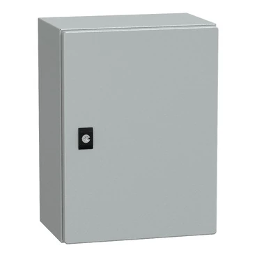 NSYCRN43200P-PanelSeT CRN plain door with mount.plate. H400xW300xD200 IP66 IK10 RAL7035..