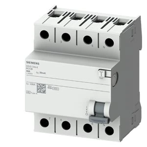 5SV5344-6-residual current operated circuit breaker, 4-pole, type A, In: 40 A, 30 mA, Un AC: 400 V,