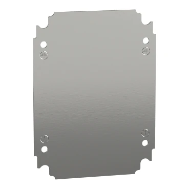 NSYMM2520-Plain mounting plate H250xW200mm made of galvanised sheet steel