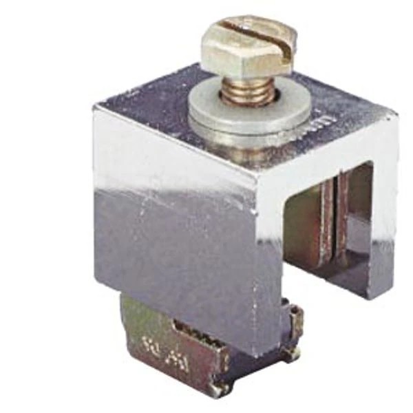 8US1941-2AC00-Busbar system, accessories Busbar center-to-center spacing 40, 60 mm Connecting terminals with thread. bolts M10 for cable lugs up to 240 mm2 Thickness of the busbars: 10 mm and TT profile