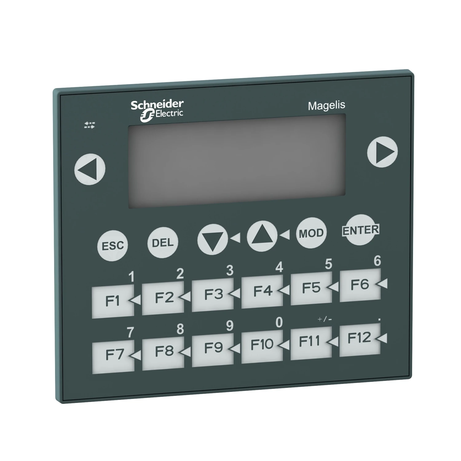 XBTR400-Small panel with keypad, matrix screen, green, 122 x 32 pixels, 5V DC