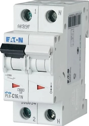 247635 CLS6-B16/1N-DE Miniature circuit breaker, 6kA 1P+N, 1 pole+neutral, B curve