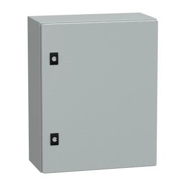 NSYCRN54200P-PanelSeT CRN plain door with mount.plate. H500xW400xD200 IP66 IK10 RAL7035..