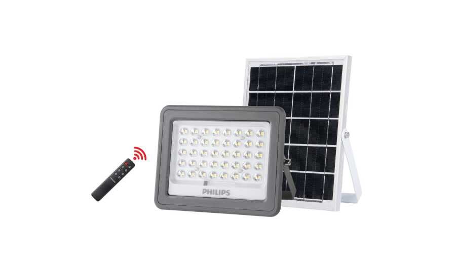 911401827302 - SmartBright Solar Flood Light, BVC080 LED9/765, 7 W, 900 lm, 6500 k