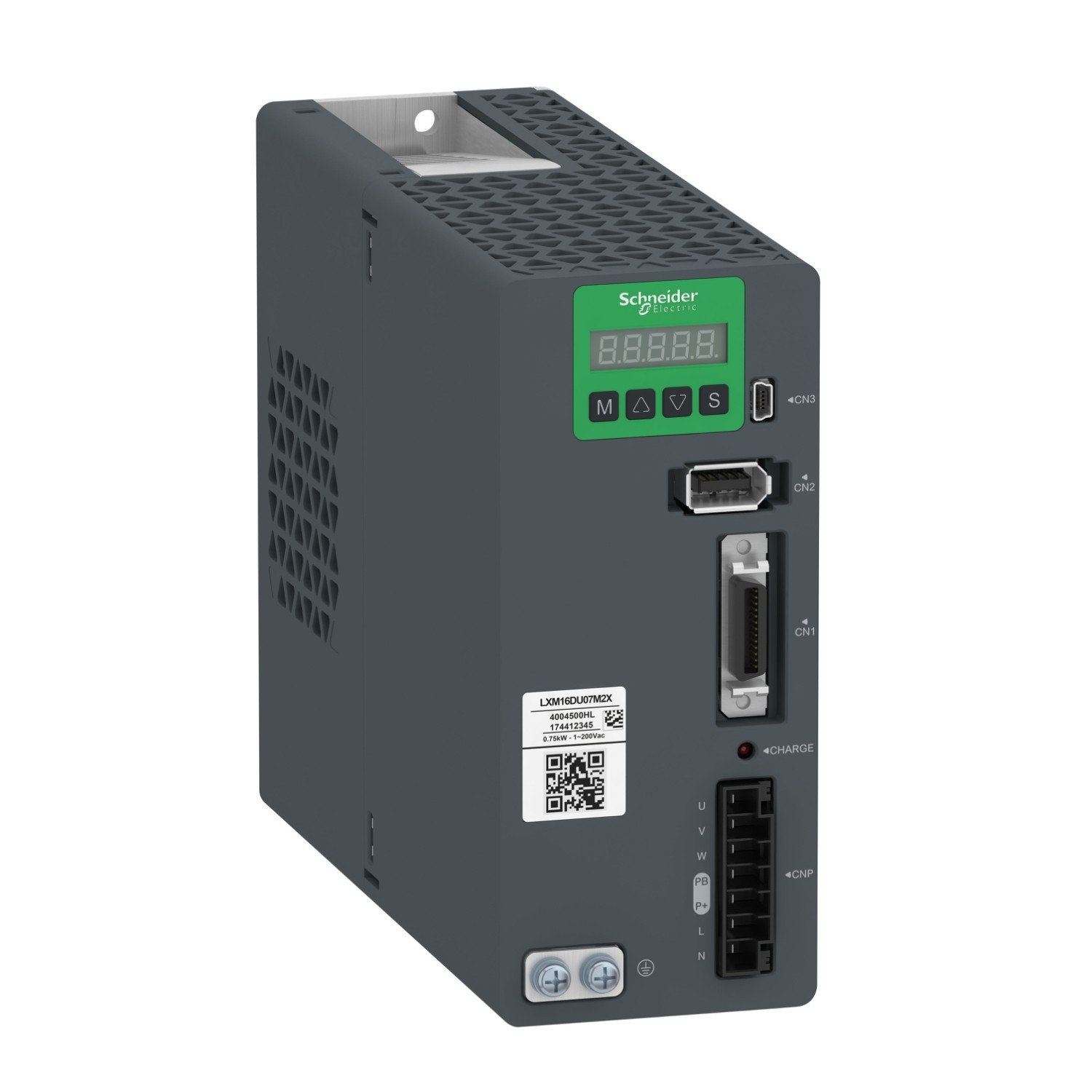 LXM16DU07M2X-motion servo drive, Easy Lexium 16, single phase 200...240V 0.75kW, no EMC filter