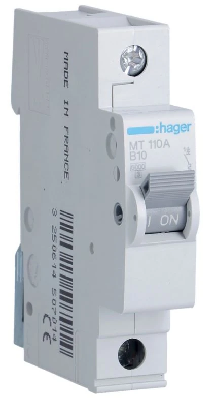 MT110A-MCB 1P 6kA B-10A 1M