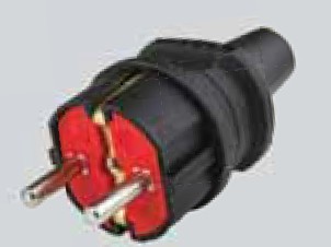 7911500-T  prakl1 Siyah Erkek Fiş 2p+E TS40 16A 250V max3500W