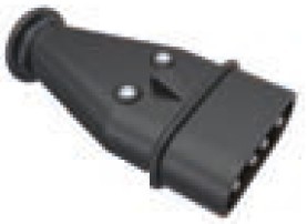 BY10-224-40/63A. Flat Stra􀶈ght Plug