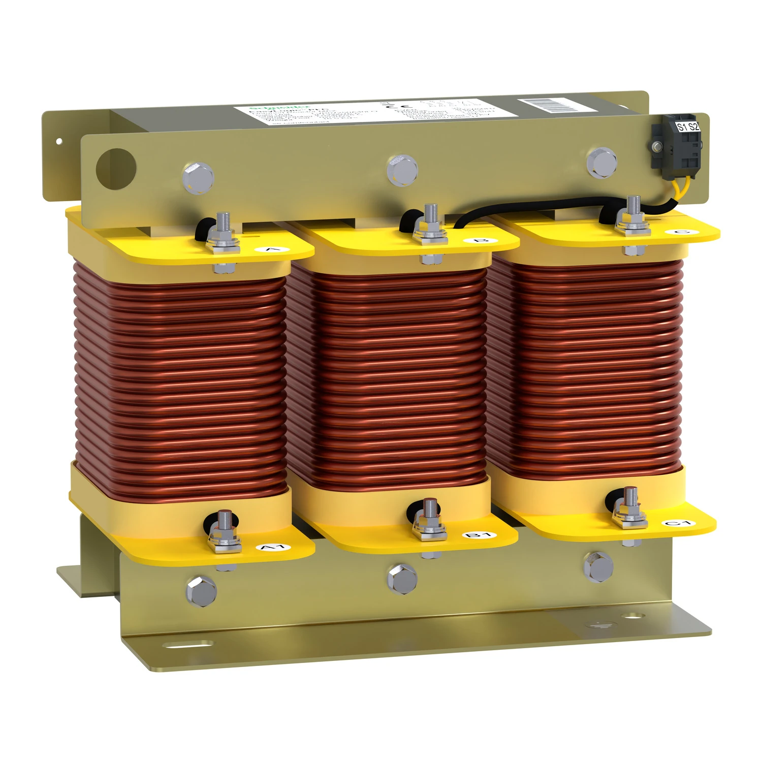 LVR07250A40LO-anti harmonic EasyLogic PFC detuned reactor, 25kvar, 7%, 50Hz, 400V, aluminium winding