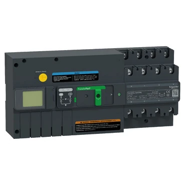 TA16D4L1254TPE-active automatic transfer switch, TransferPacT Active automatic, 125A, 4P, LCD, frame 160A