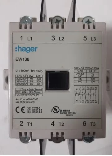 EW150_C-Endst. kontaktör 147A-AC3 / bobin 220V 50-60Hz