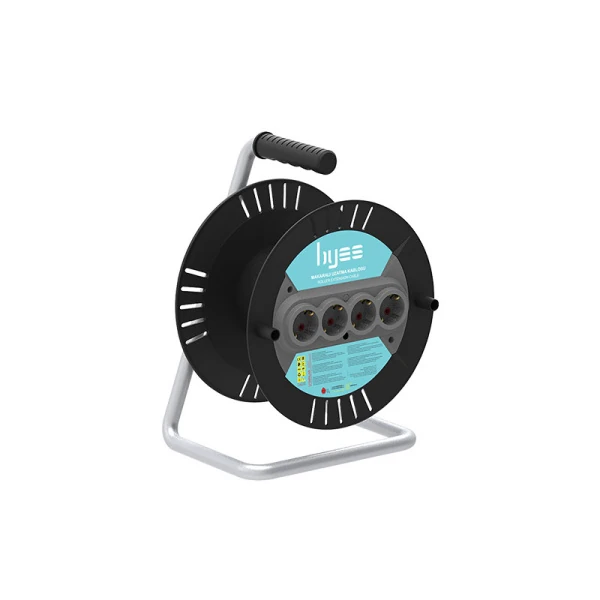 BY15-100-4 Prizli Kablo Makarası Plastik Kablosuz