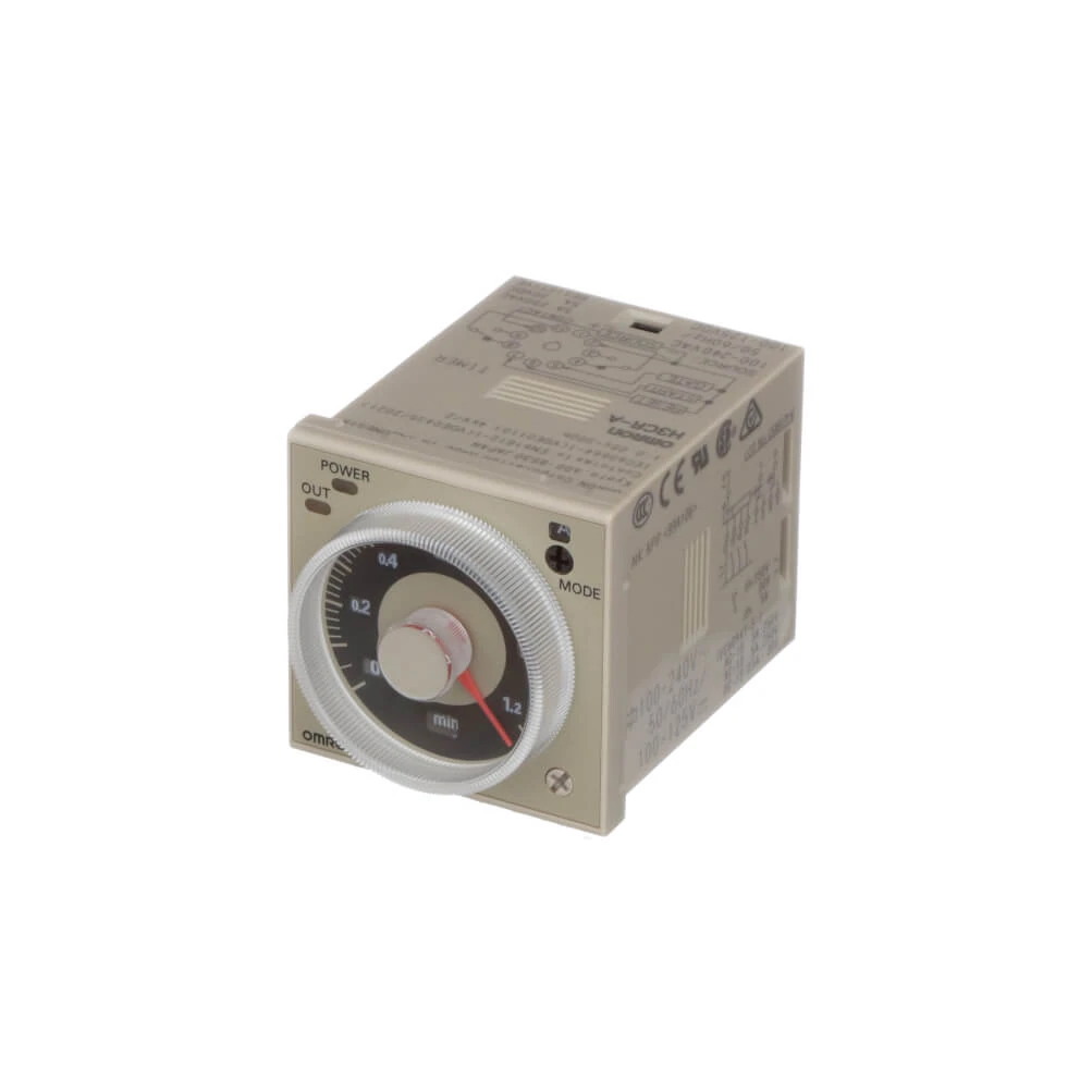 H3CR-A-100-240VAC/100-125VDC-Timer, plug-in, 11-pin, DIN 48 x 48 mm, multifunction, 0.05 s-300 h, DPDT, 5 A, 100 to 240 VAC, 100-125VDC