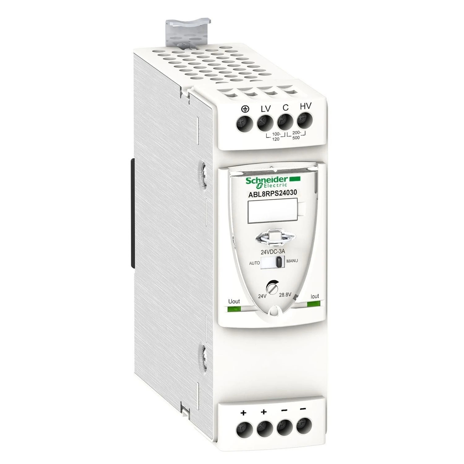ABL8RPS24030-regulated SMPS - 1 or 2-phase - 100..500 V - 24 V - 3 A