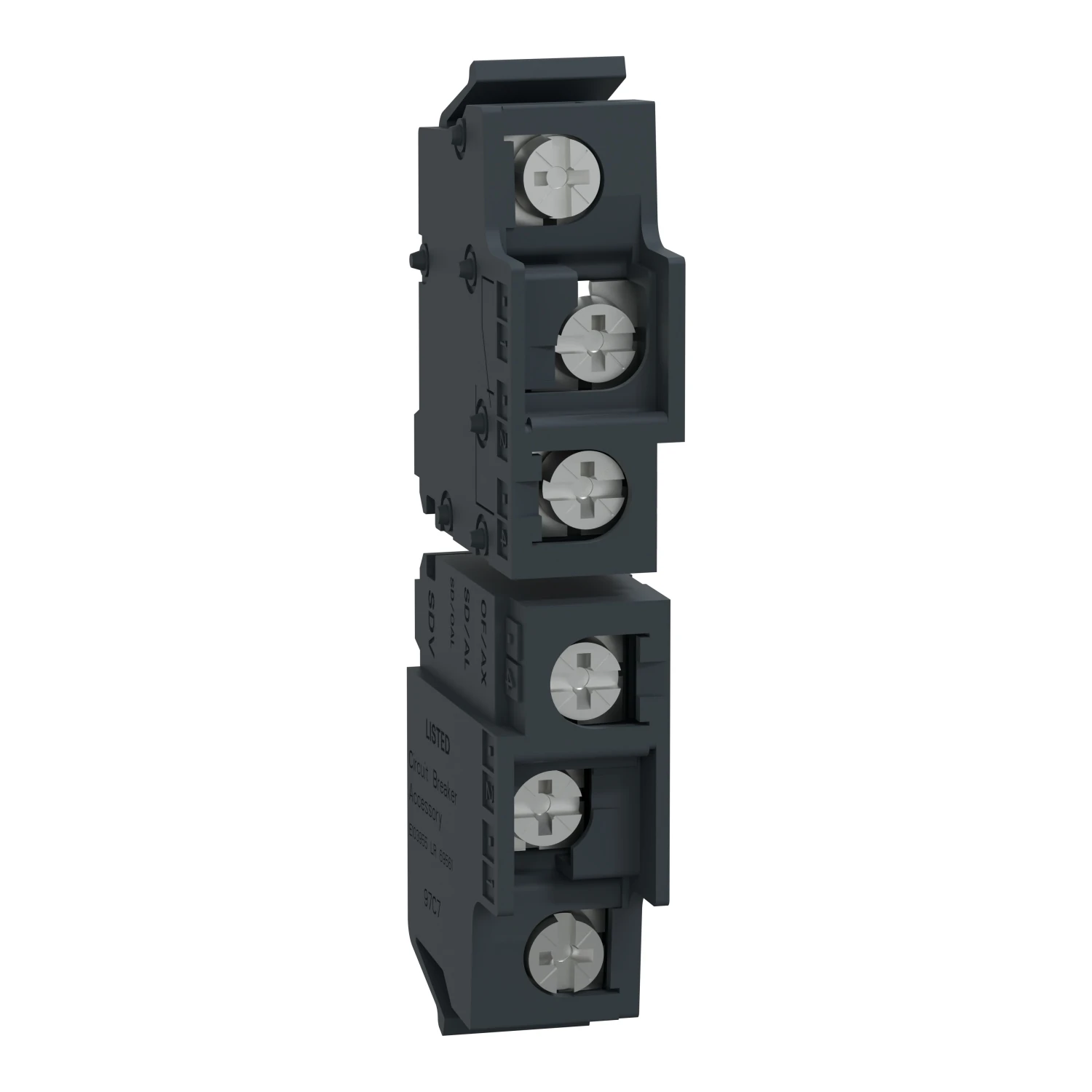 TPSAUX43-auxiliary contact, TransferPacT, indication for source I and souce II, frame 250A, frame 630A