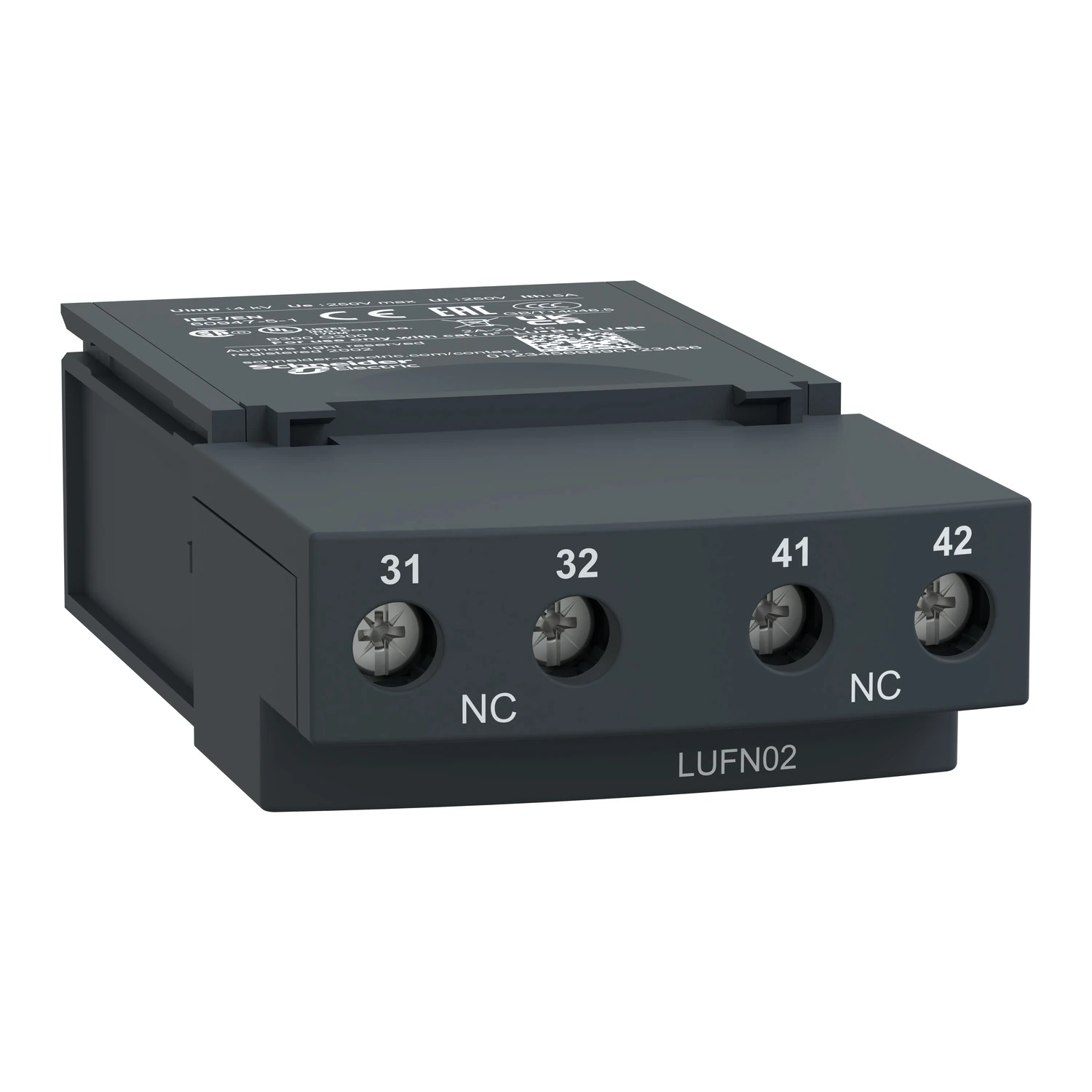 LUFN02-auxiliary contacts LUF - 2NC
