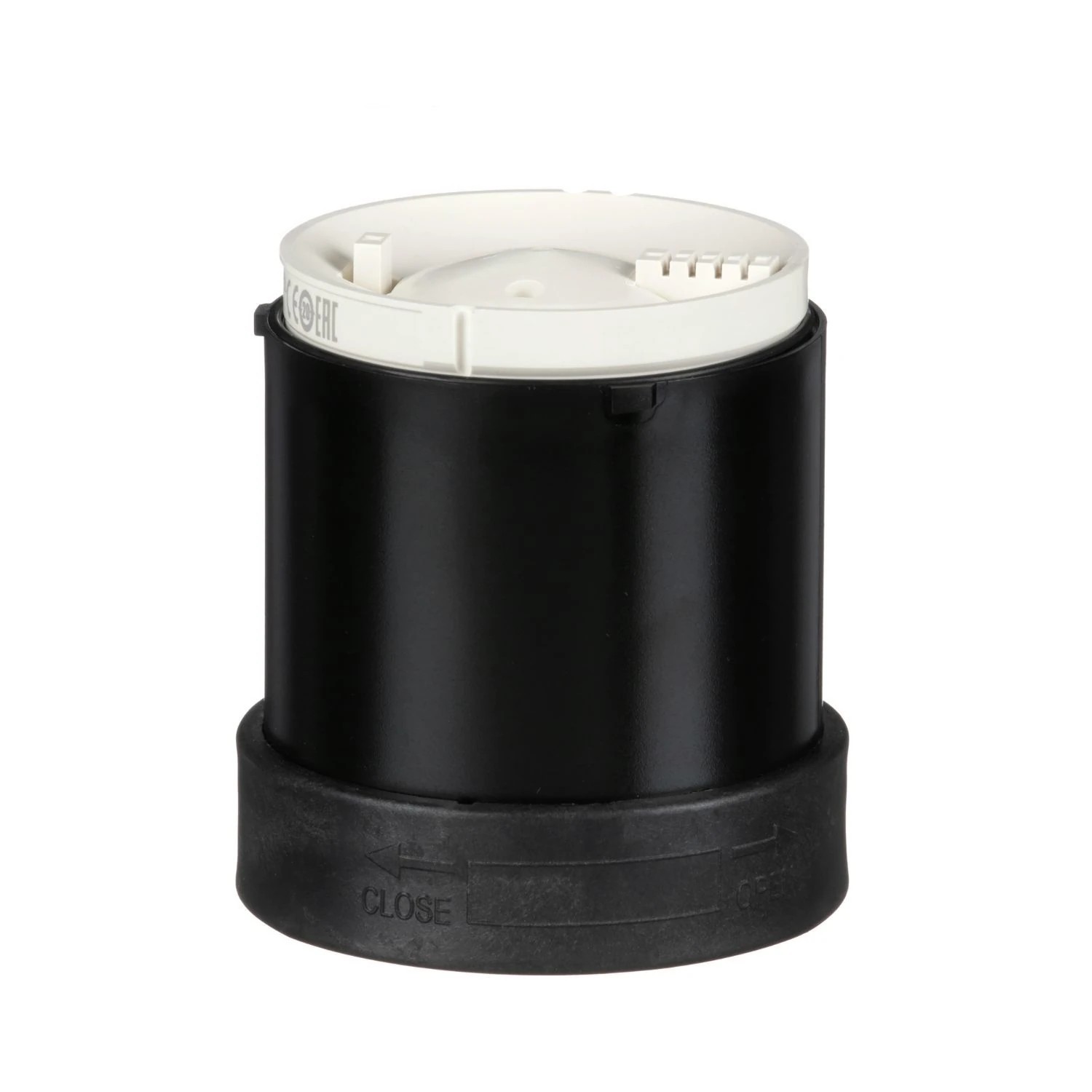 XVBC9B-Audible unit for modular tower lights, plastic, Ø70, buzzer, continuous or intermitten tone,70... 90 dB, 12...48 V AC/DC