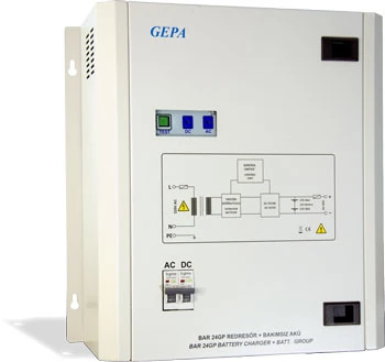 BAR-24GP-BAR-24GP 18/26 Ah Kapasiteli Akü Redresör