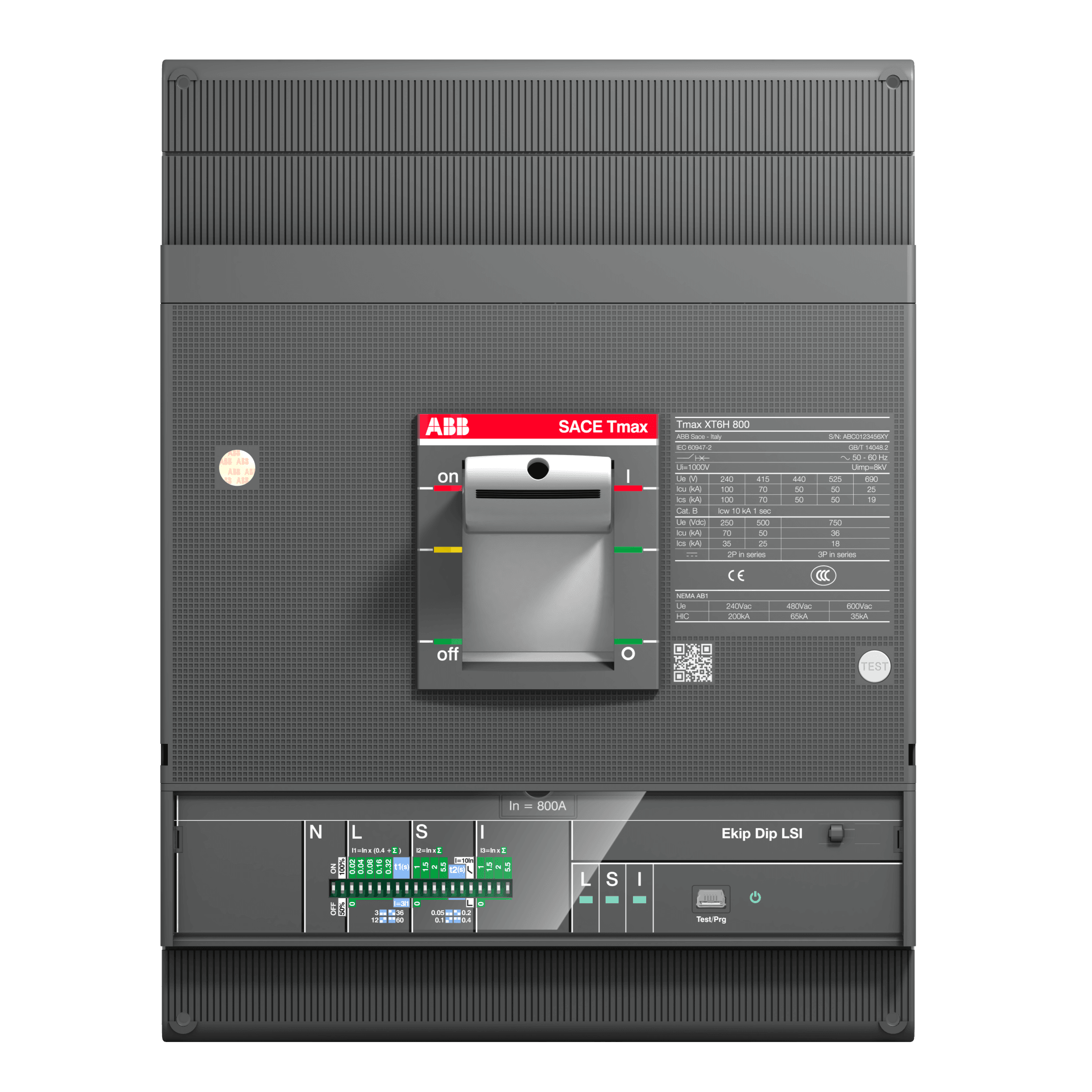 1SDA100764R1-XT6H 1000 Ekip Dip LS/I In=1000 3p F F