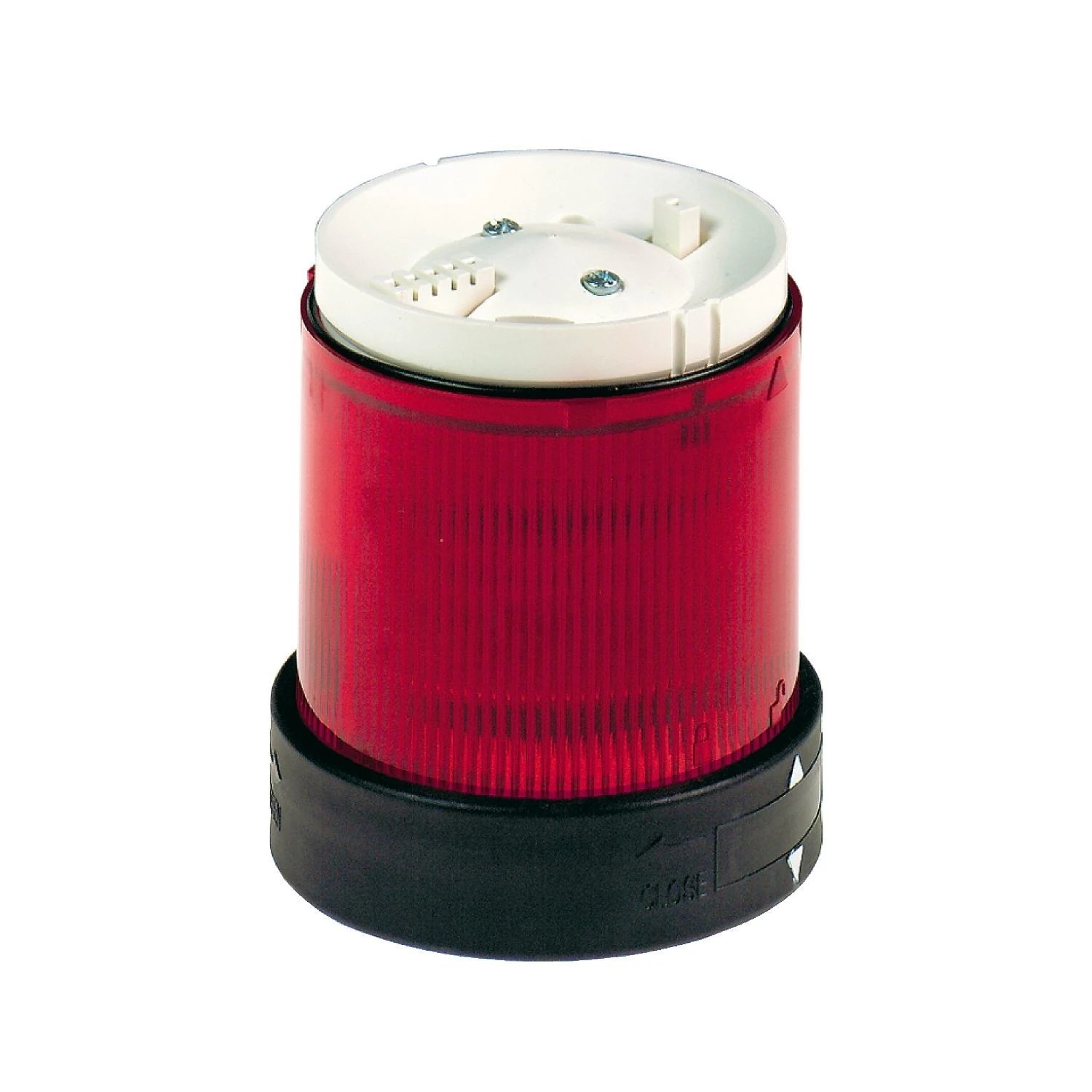 XVBC2B4-Illuminated unit for modular tower lights, plastic, red, Ø70, steady, integral LED, 24 V AC/DC