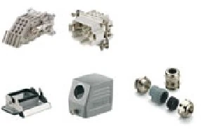 1712700000-HDC kit, HE, BG: 3, Poles: 6, Screw connection, 500 V, 16 A, diecast aluminium, Plug housing bulkhead housing, PG16, Cable entry: on side