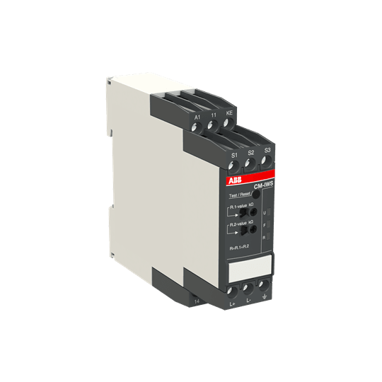 1SVR730660R0100 - CM-IWS.1S Insulation monitoring relay 1c/o, 1-100kOhm, 24-240VAC/DC