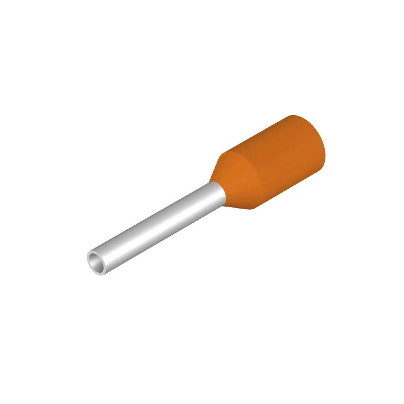 0690700000-H0,5/14 OR Wire-end ferrule, Standard, 10 mm, 8 mm, orange