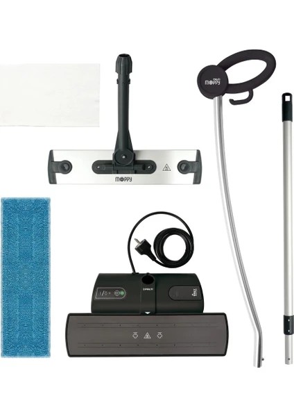 Polti Moppy Black Extra Premium Kablosuz Buharlı Paspas