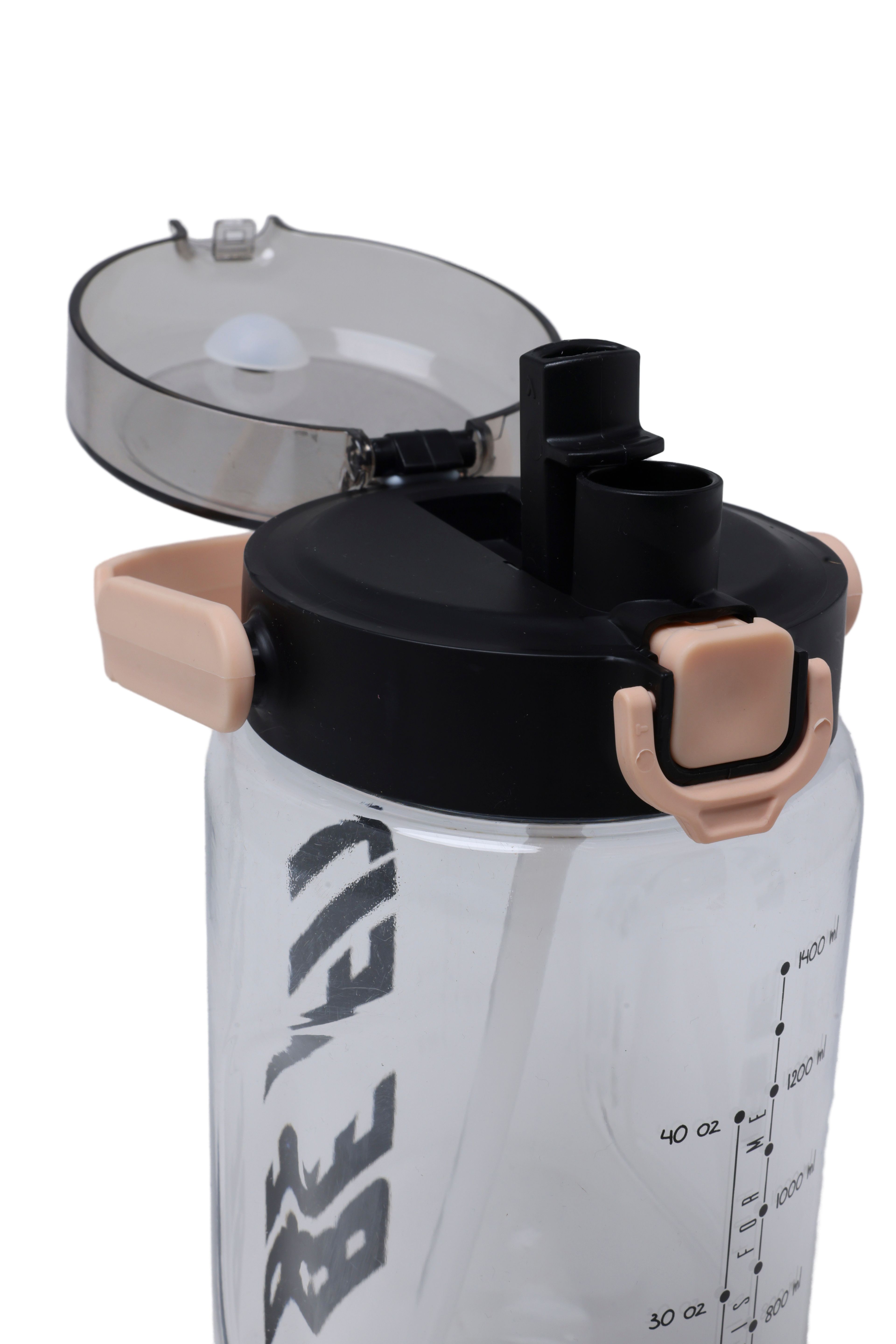 BE FIT 1.5 Liter Sports Bottle – Leak-Proof Lid, Carrying Strap Water Bottle