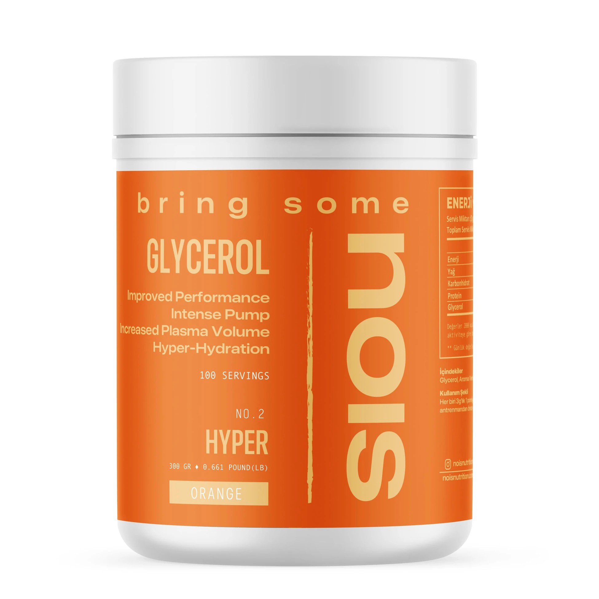 NOIS GLYCEROL "HYPER" Portakal 300 GR