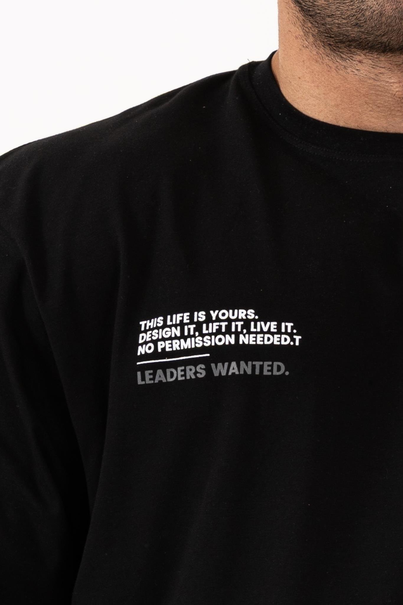 Stay Sharp Oversize Siyah T-Shirt – Erkek Günlük Spor Tarz