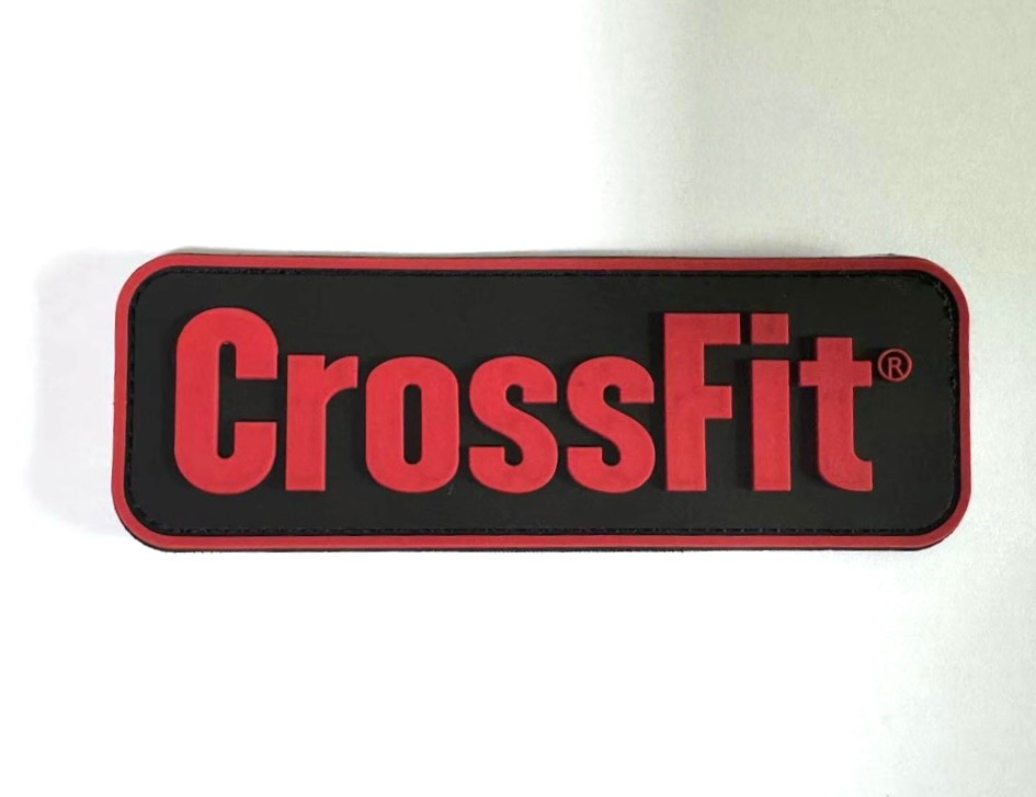 CrossFit Logolu Büyük Boy Silikon Patch – 16x5,5 cm Spor Çanta Yaması
